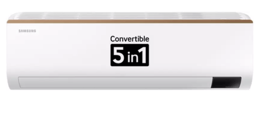 SAMSUNG Convertible 5-in-1 Cooling Mode 2023 Model 1.5 Ton 4 Star Split Inverter AC - White  (AR18CY4ZAGD/AR18CY4ZAGDNNA/AR18CY4ZAGDXNA, Copper Condenser)